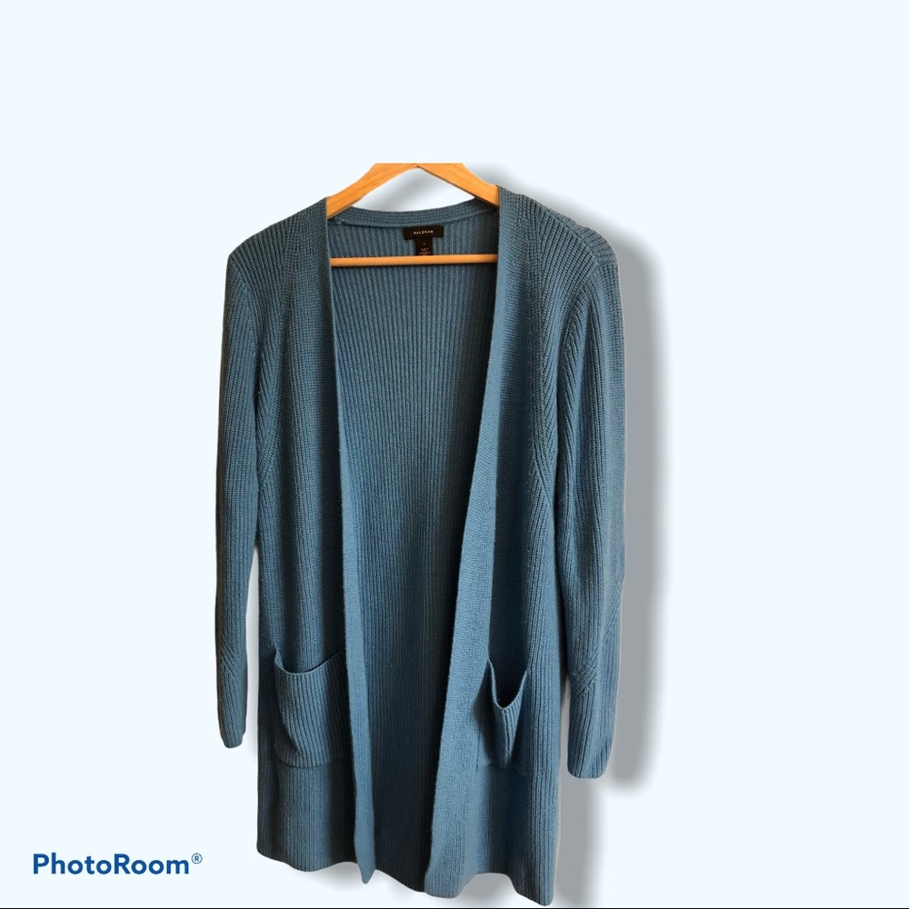 Halogen Long Ribbed Cardigan - Picture 5 of 5
